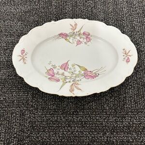 Bohemian Fine China Czechoslovakia Oval Plate 14”